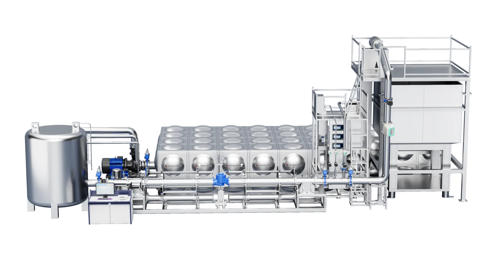 DN50–200 Fully Automatic Tube-Replacement Water Meter Test Bench (Gravimetric Method + Reference Meter Method) - view 3