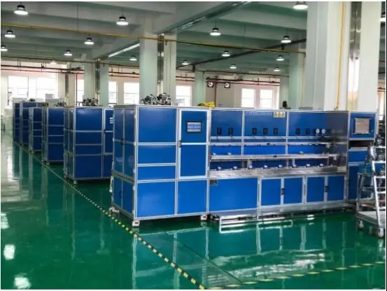 Automatic water meter testing equipment in KINMY workshop